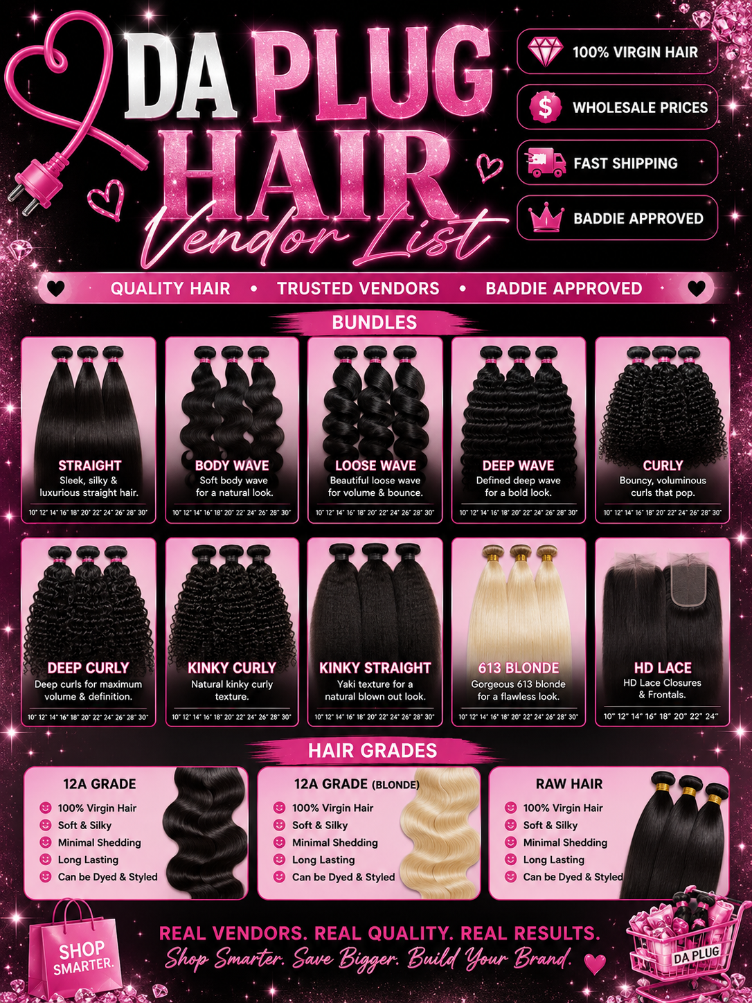 💇🏽‍♀️ Hair Vendor List
