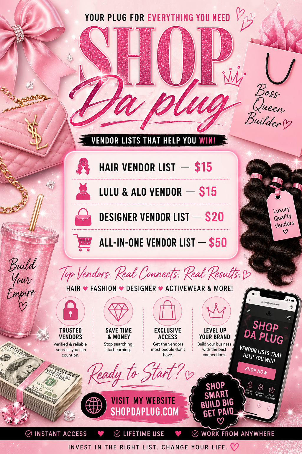💇🏽‍♀️ Hair Vendor List